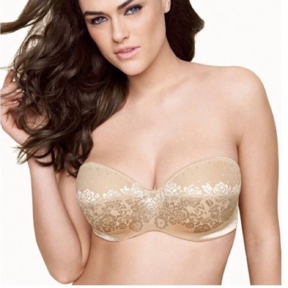 Soma 34D Stunning Support Strapless bra nude